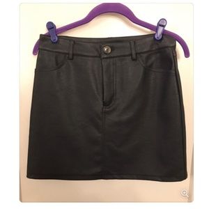 Faux Leather Skirt